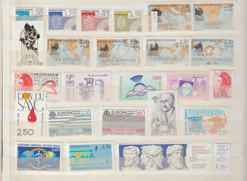 Frankreich posten aus 1988 - posten,