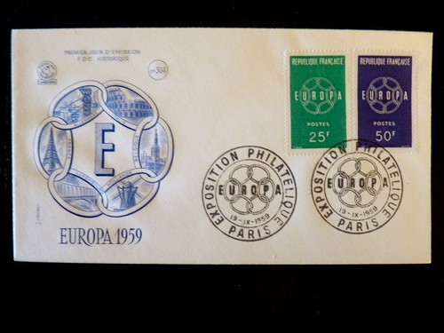 Frankreich erster tag fdc - tag,