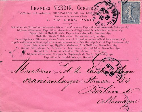 Frankreich 1906 paris nach - 1906:,