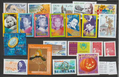 Frankreich posten aus 2001 - posten,