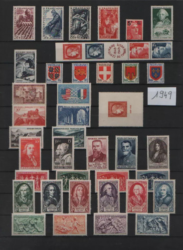 Frankreich 1949 mnh - frankreich,