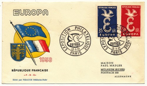 Frankreich 1958 ersttagsbrief - 1958,