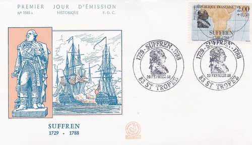 Frankreich 1988 fdc suffren - frankreich,