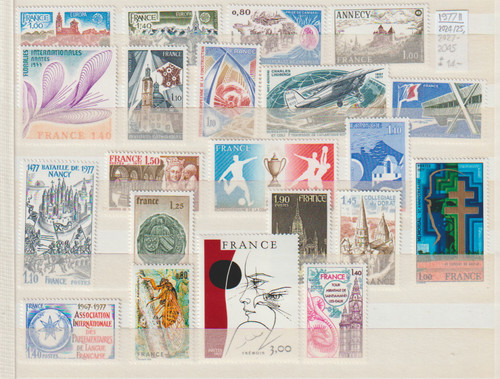 Frankreich posten aus 1977 - posten,
