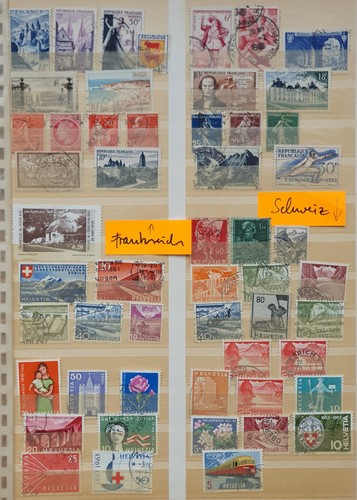 Briefmarken sortiment aus - sortiment,
